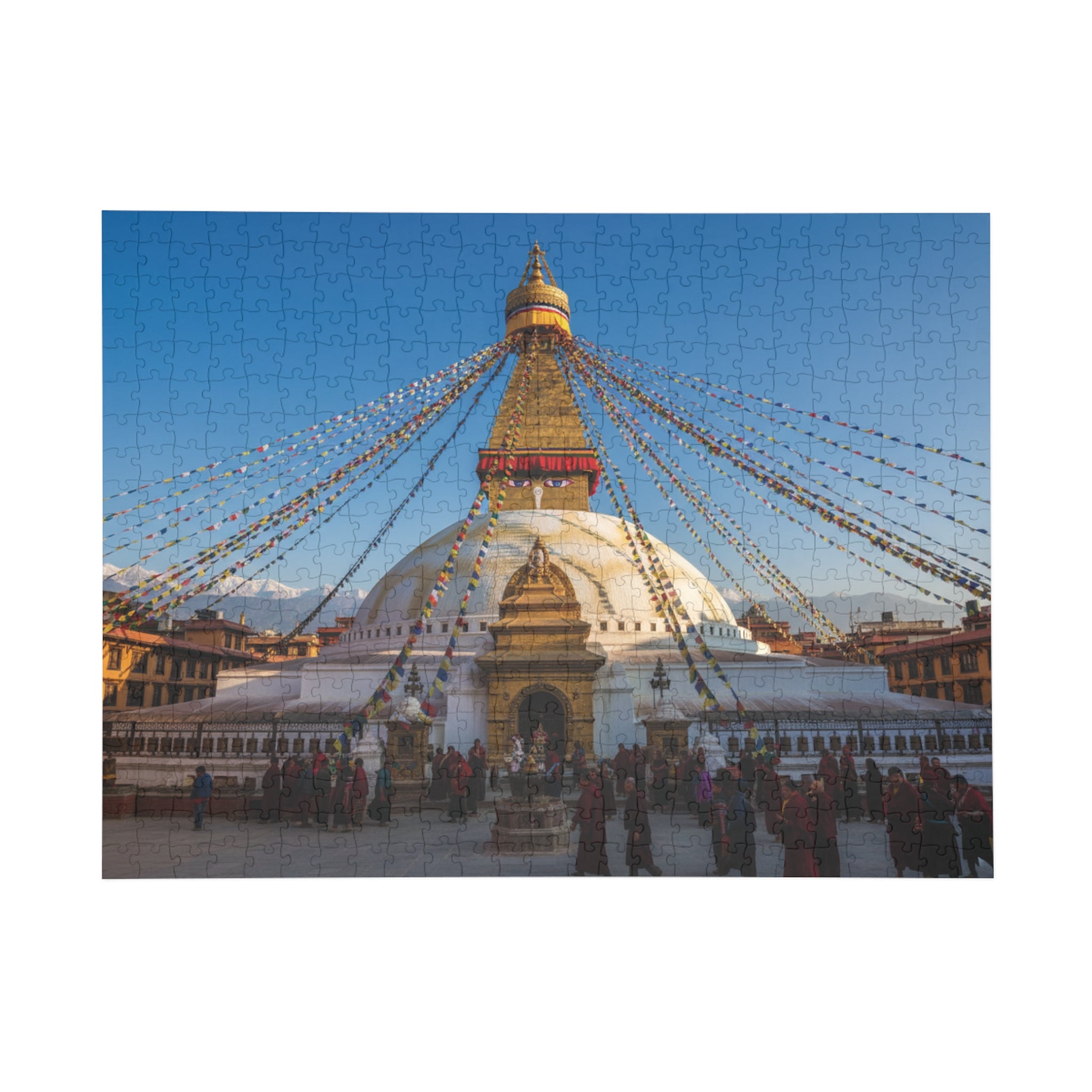 Boudhanath Stupa Jigsaw Puzzle — Kathmandu Nepal Landmark Puzzle (96–1000 Piece)
