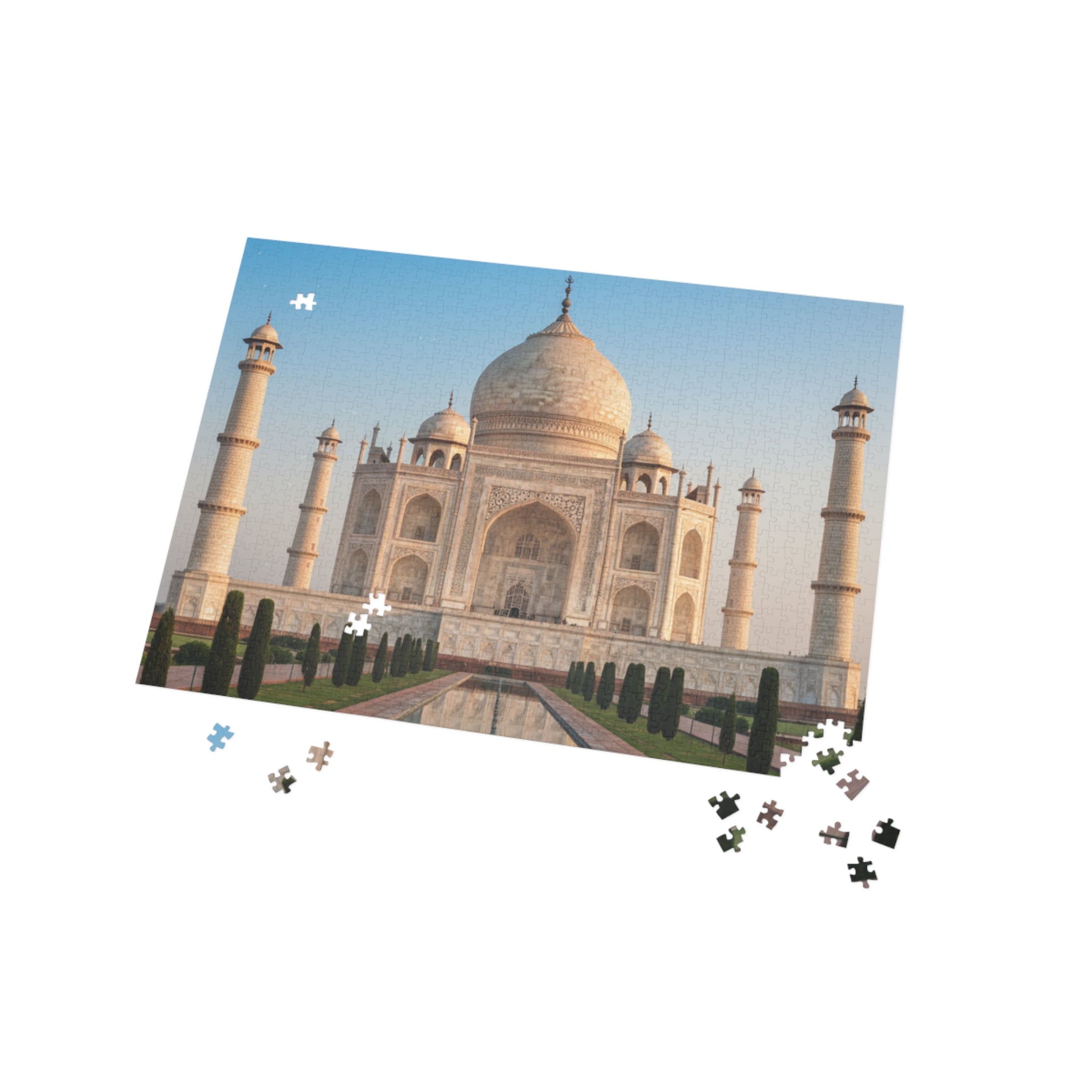Taj Mahal Jigsaw Puzzle — Scenic India Landmark 96/252/500/1000-Piece