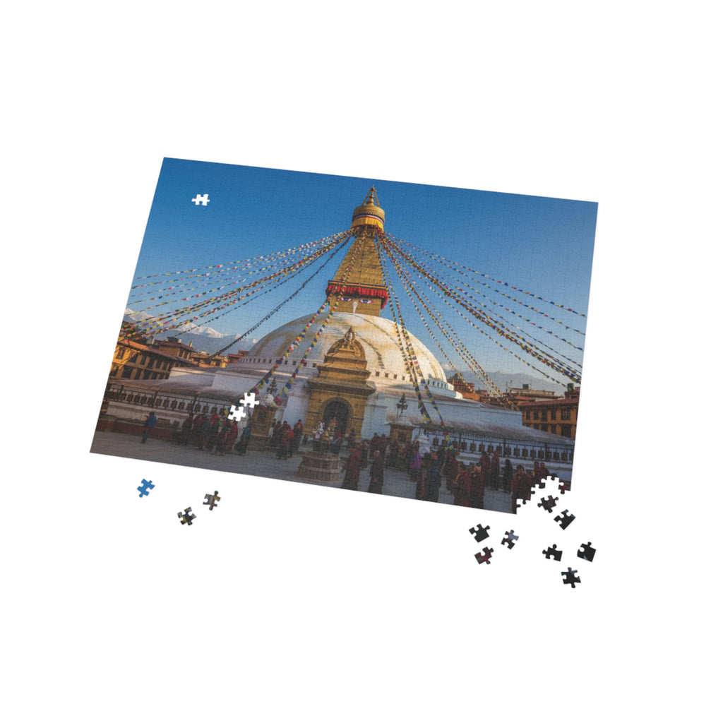 Boudhanath Stupa Jigsaw Puzzle — Kathmandu Nepal Landmark Puzzle (96–1000 Piece)