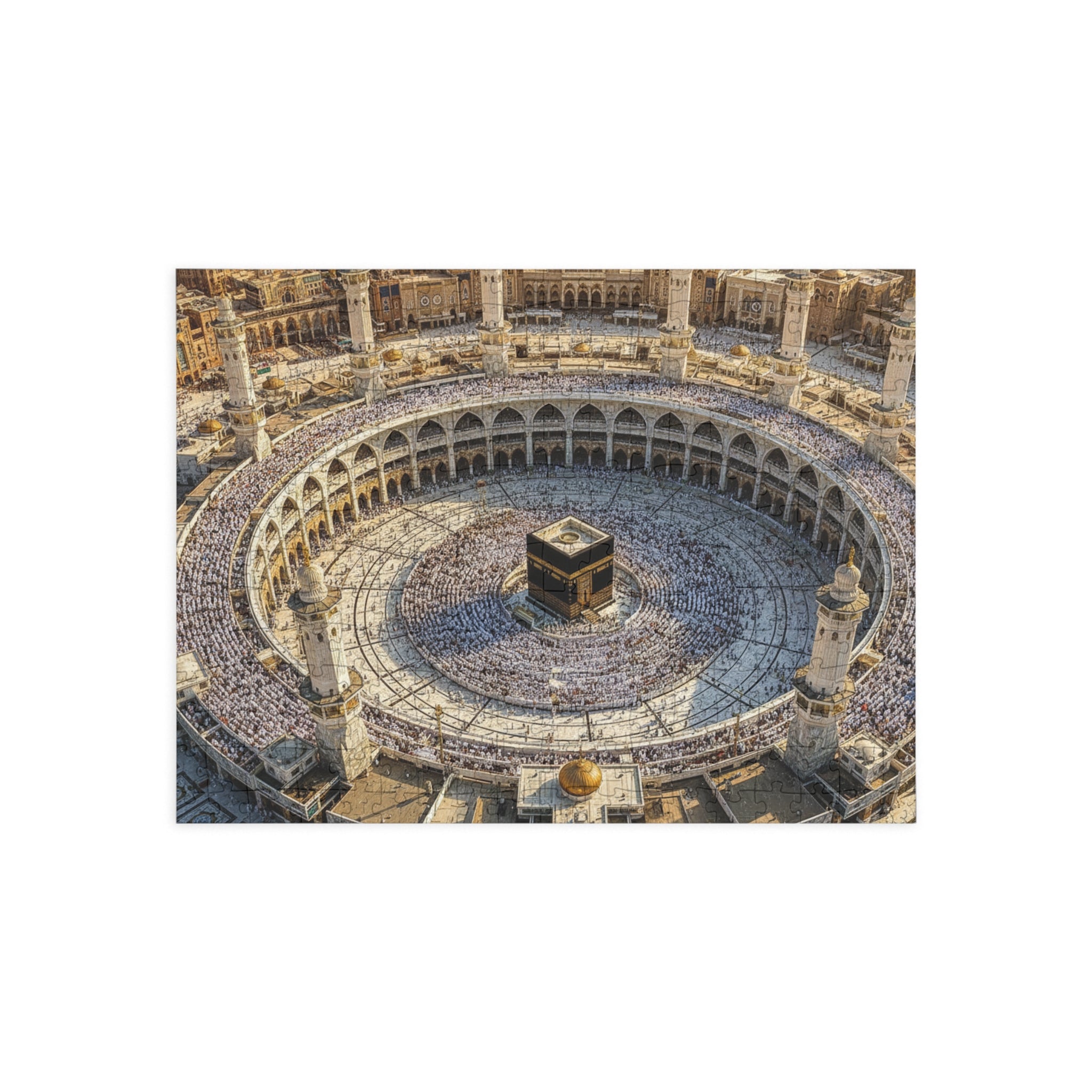 Mecca Kaaba Aerial Photo Puzzle — Islamic Holy Site Jigsaw (96/252/500/1000 pcs)