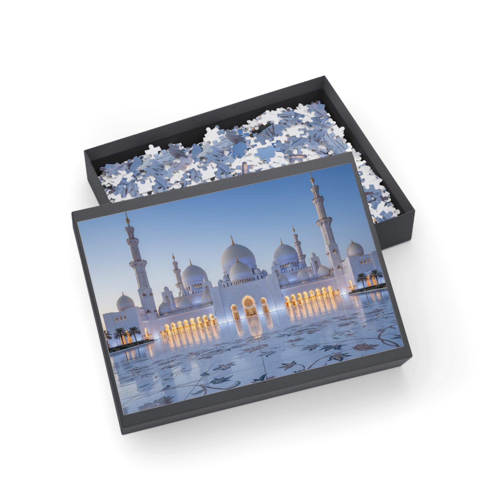 Sheikh Zayed Grand Mosque Puzzle — Scenic Architectural Jigsaw (96–1000 pcs)