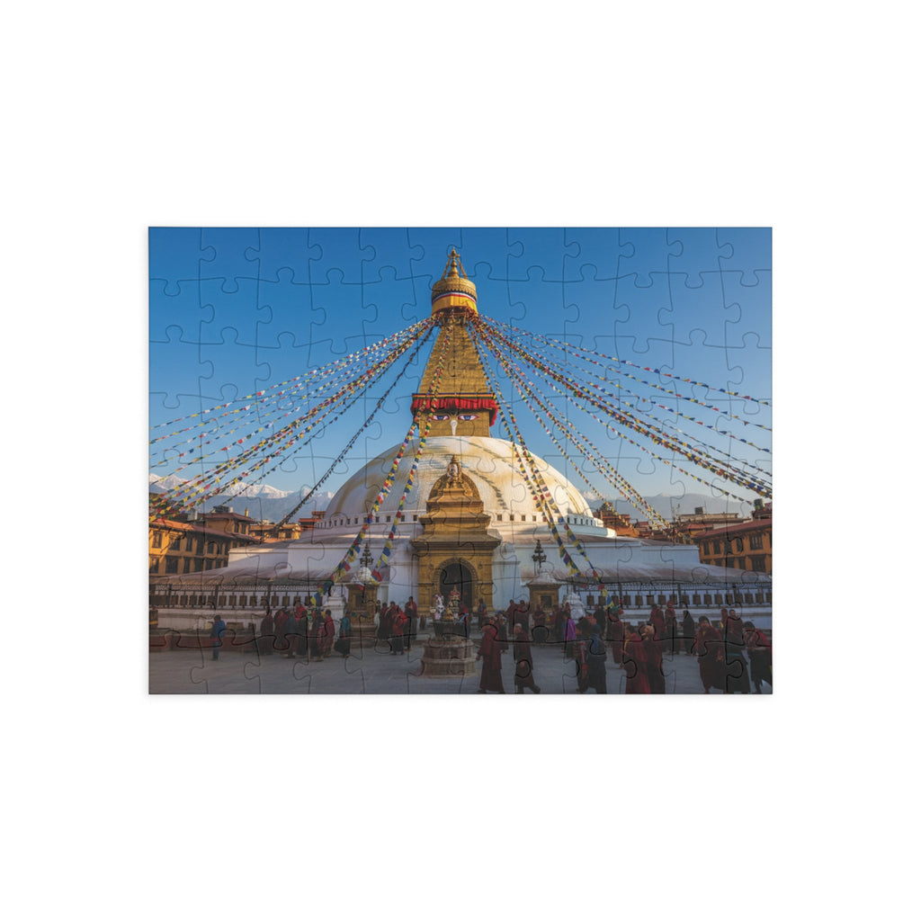 Boudhanath Stupa Jigsaw Puzzle — Kathmandu Nepal Landmark Puzzle (96–1000 Piece)