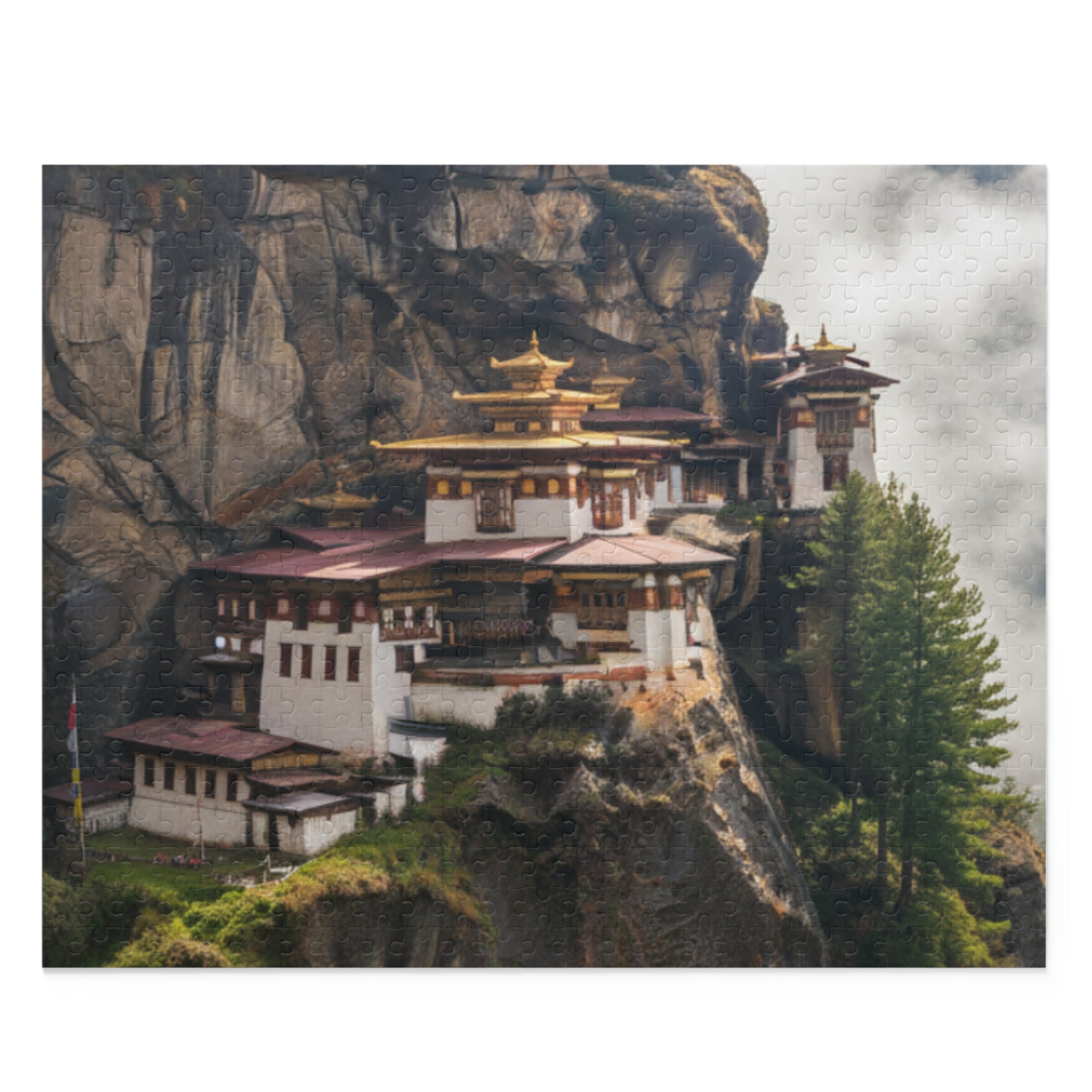 Tiger’s Nest Monastery Scenic Puzzle — 500/252/120-Piece Himalayan Temple Jigsaw