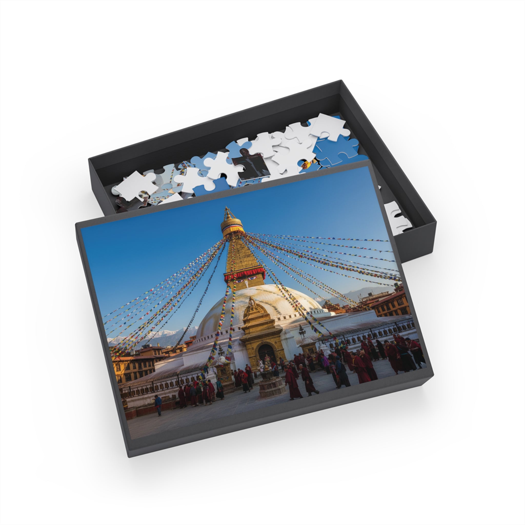 Boudhanath Stupa Jigsaw Puzzle — Kathmandu Nepal Landmark Puzzle (96–1000 Piece)