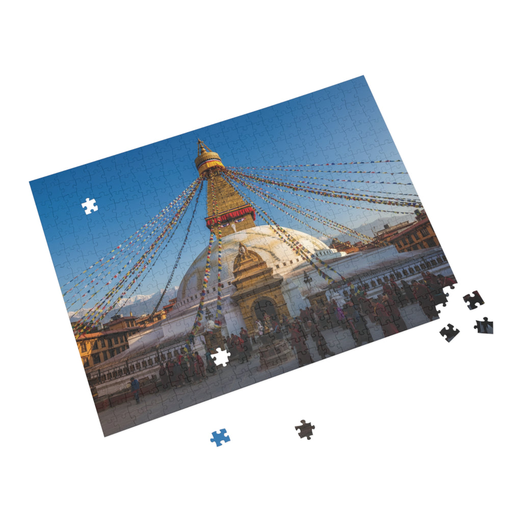 Boudhanath Stupa Jigsaw Puzzle — Kathmandu Nepal Landmark Puzzle (96–1000 Piece)