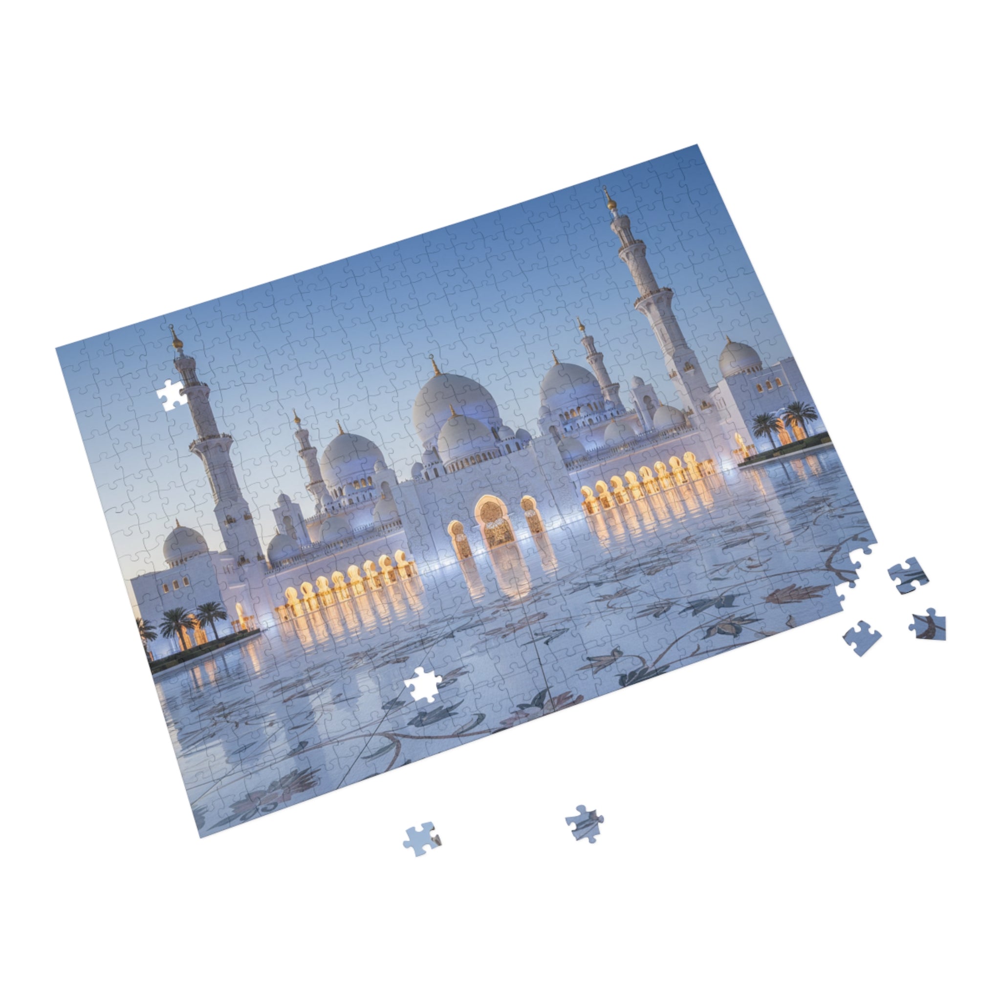 Sheikh Zayed Grand Mosque Puzzle — Scenic Architectural Jigsaw (96–1000 pcs)