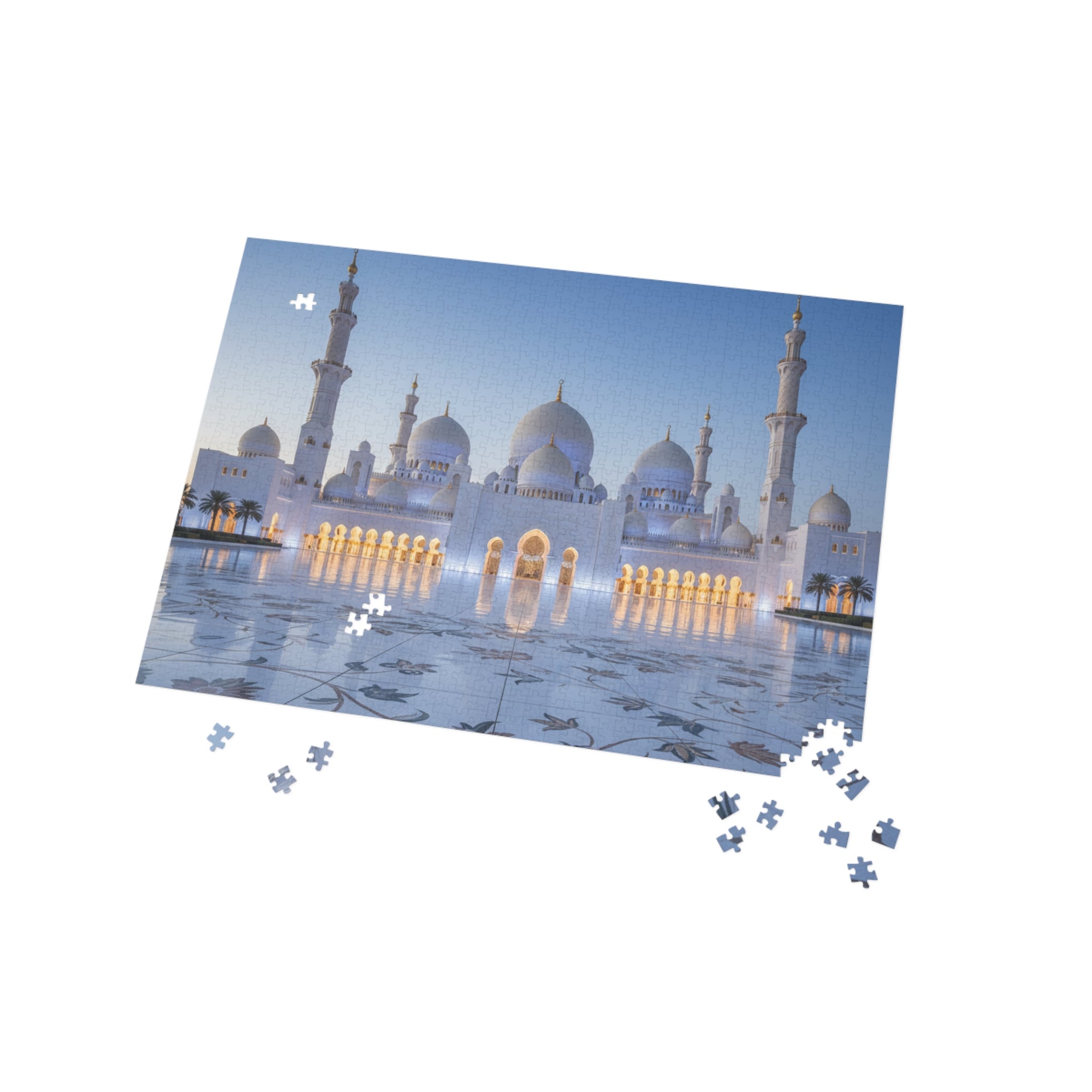 Sheikh Zayed Grand Mosque Puzzle — Scenic Architectural Jigsaw (96–1000 pcs)