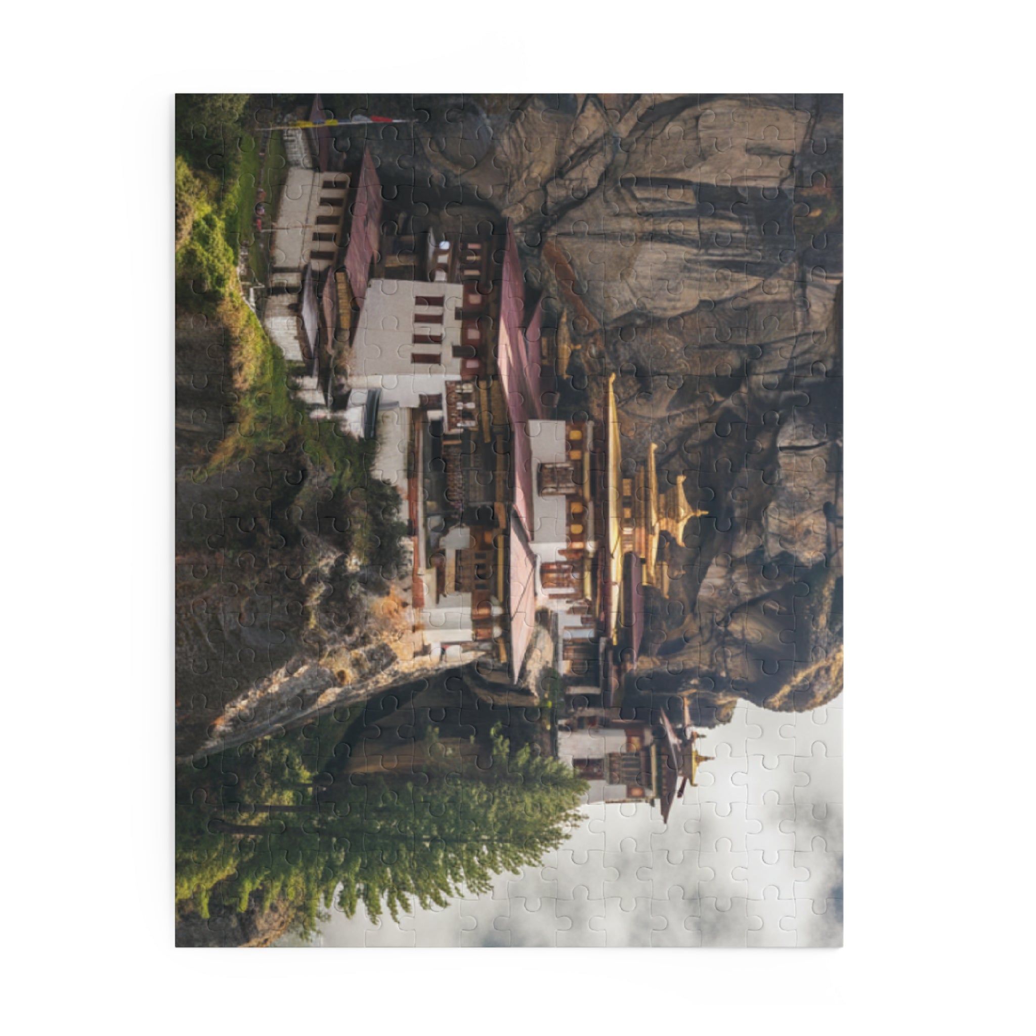 Tiger’s Nest Monastery Scenic Puzzle — 500/252/120-Piece Himalayan Temple Jigsaw