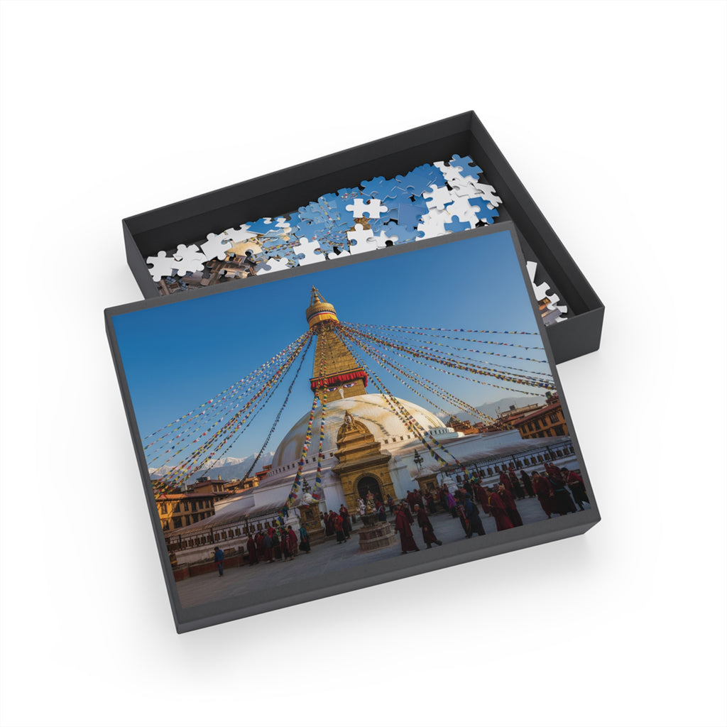 Boudhanath Stupa Jigsaw Puzzle — Kathmandu Nepal Landmark Puzzle (96–1000 Piece)