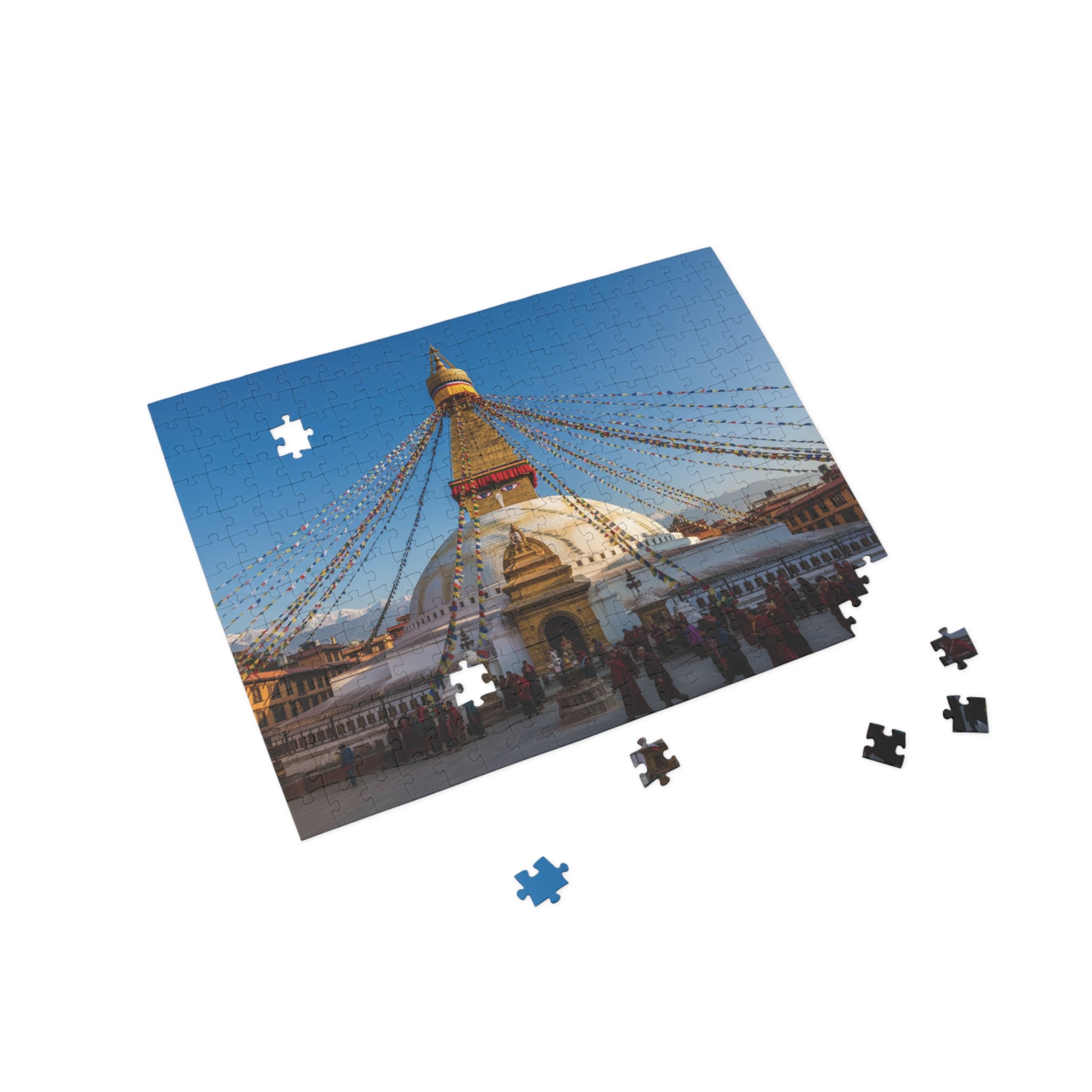 Boudhanath Stupa Jigsaw Puzzle — Kathmandu Nepal Landmark Puzzle (96–1000 Piece)